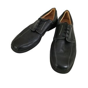 Mens Dress Shoes 15D Black Pebbled Leather Derby Oxford Lace Up Sandro Moscoloni